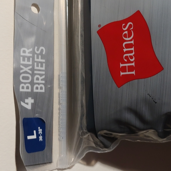 Mens Hanes Boxer Briefs NWT Large 36-38 - Picture 2 of 4